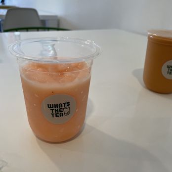 What's The Tea - Strawberry mango slush - Bubble Tea Near Me - Edison, New Jersey