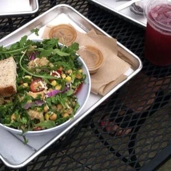 CoreLife Eatery - Greens and Grains with Beet Lemonade.  Fantastic - Salad Near Me - Syracuse, New York
