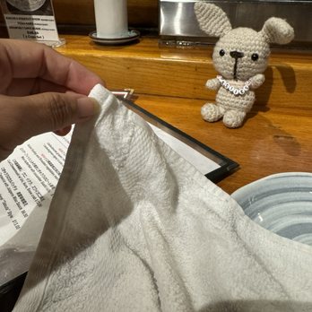 Imanas Tei - Hot steaming towel - Sushi Bars Near Me - Honolulu, Hawaii