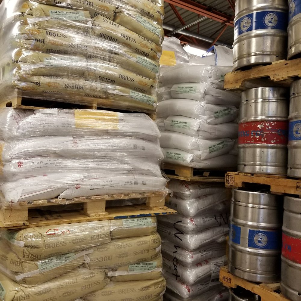 COAST Brewing Company - Pallets of grain right there. - Breweries Near Me - North Charleston, South Carolina COAST Brewing Company - Pallets of grain right there. - Breweries Near Me - North Charleston, South Carolina