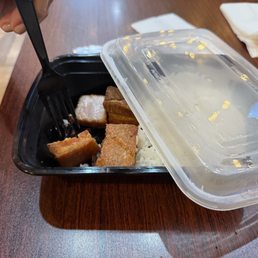 Lechon kawali nice hot and crispy Lechon kawali nice hot and crispy