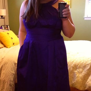 David's Bridal - Y-Neck Bridesmaid Dress in Regency (with pockets!) - Bridal Near Me - Charlotte, North Carolina David's Bridal - Y-Neck Bridesmaid Dress in Regency (with pockets!) - Bridal Near Me - Charlotte, North Carolina