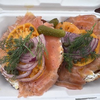Courage Bagels - "Hand Sliced Smoked Salmon" - Bagels Near Me - Los Angeles, California