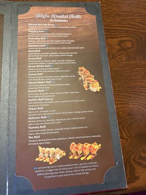 Menu photo 3 Yes Sushi Oklahoma City, OK Menu photo 3 Yes Sushi Oklahoma City, OK