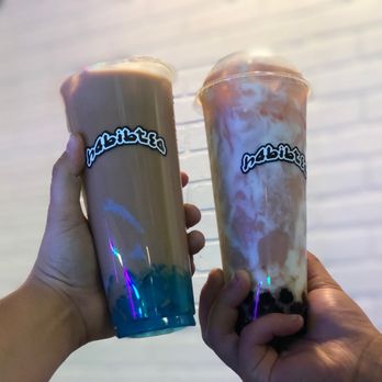 HabibTea - Lavender Milk Tea with Blueberry Hearts & Taro Pudding Red Guava + Honeydew Milk Tea with Honey Boba & Salted Cheese - Hookah Bars Near Me - Fresno, California HabibTea - Lavender Milk Tea with Blueberry Hearts & Taro Pudding Red Guava + Honeydew Milk Tea with Honey Boba & Salted Cheese - Hookah Bars Near Me - Fresno, California