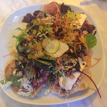 El Casal - What he got. This salad was way tastier than the traditional Spanish breakfast I ordered (#orderenvy) - Cafeteria Near Me - Barcelona, B