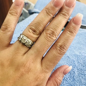 B & T Nails - Pink & White Ombre, Ballerina cut (Short) by Kim - Nail Salons Near Me - Jacksonville, Florida