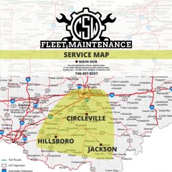 CSW Fleet Maintenance - CSW Fleet Maintenance Service Map