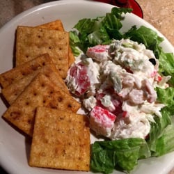 Our Smokehouse Crackers and Crab Salad