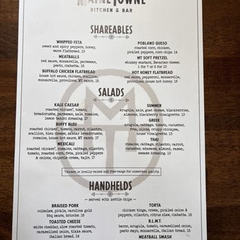MaineTowne - Menu - American Near Me - Maineville, Ohio