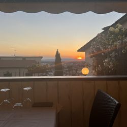 La Piana - Sunset from the terrace.