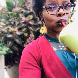 Tried the Citrus Mango Greens Smoothie citrus mango and Popeye strength (spinach lol)