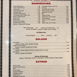 Dave's Diner - Dave's Diner Menu