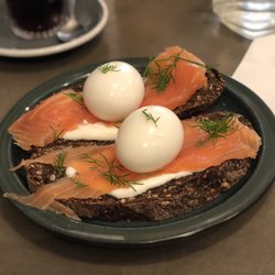 You Decide Coffee - Smoked salmon and egg brunch