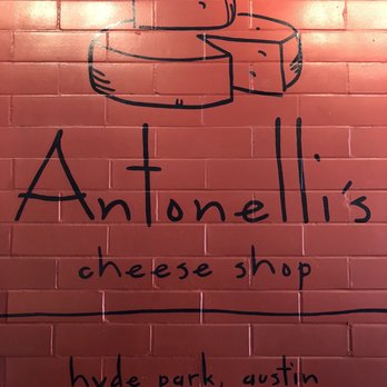 Antonelli's Cheese - Inside wall with logo. - Cheese Shops Near Me - Austin, Texas Antonelli's Cheese - Inside wall with logo. - Cheese Shops Near Me - Austin, Texas