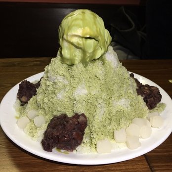 Double Chin Modern Asian Restaurant - Matcha shaved snow ice - Asian Fusion Near Me - Boston, Massachusetts