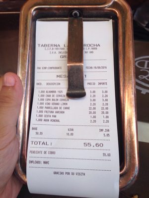 Menu photo 1 La Garrocha Taberna Granada, GR