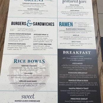 Mauka Market - Menu - Sports Bars Near Me - Honolulu, Hawaii