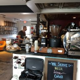Funky coffee bar. Funky coffee bar.