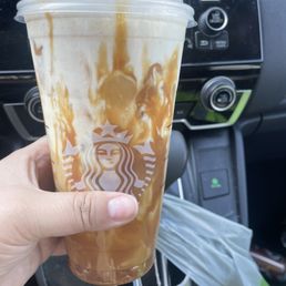 Brown sugar, Iced Brown Sugar Oatmilk Shaken Espresso with caramel