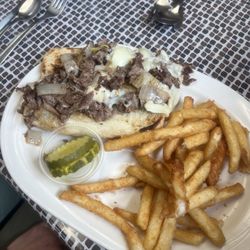 Darlene's Kitchen - Half Beef Philly Steak and Side of fries