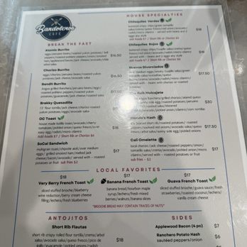 Bandoleros Cafe - Food Menu - Mexican Near Me - Cypress, California