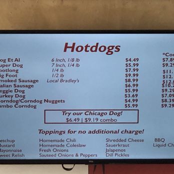 Dog Et Al - The Dawgs and toppings - Hot Dogs Near Me - Tallahassee, Florida Dog Et Al - The Dawgs and toppings - Hot Dogs Near Me - Tallahassee, Florida