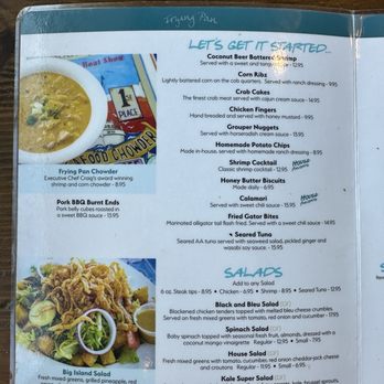 Frying Pan - Menu - Seafood Near Me - Southport, North Carolina