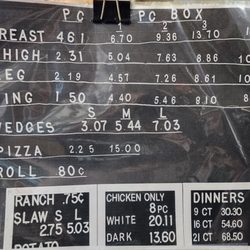 Corner Mart - Store menu as of 08/2025