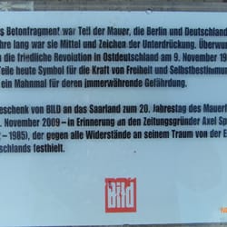 Ein Stück Mauer in Saarbrücken