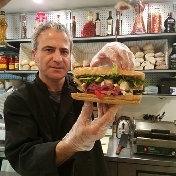 Limoncello - Mediterranean chicken sandwich with a colorful variety of veggies. - Sandwiches Near Me - San Francisco, California Limoncello - Mediterranean chicken sandwich with a colorful variety of veggies. - Sandwiches Near Me - San Francisco, California