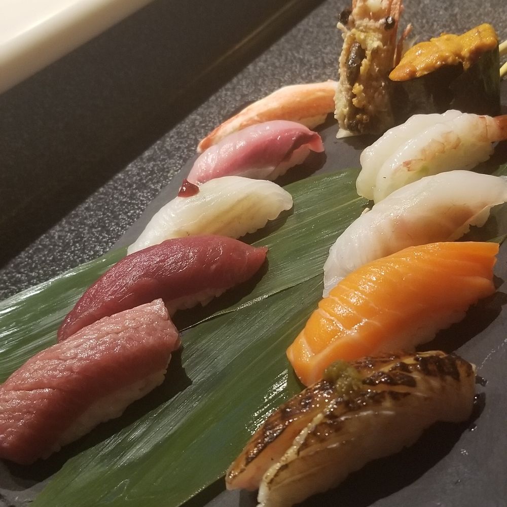 Kazoku - Sushi omakase, with apologies for the extreme closeup and awkward photo composition - Sushi Bars Near Me - Edmonds, Washington