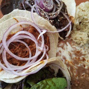 La Santisima - Too to bottom, I got the mole, the pibil, and el gaucho.  So good! - Mexican Near Me - Phoenix, Arizona