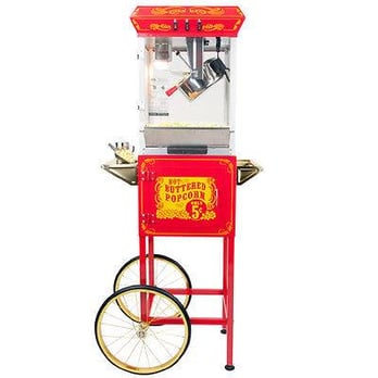 Let's Bounce - Popcorn machine with stand - Party Supplies Near Me