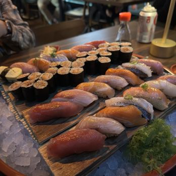 Mujiri - Nigiri Combo ~Chef's Choice + Salmon & Shiso Hosomaki - Japanese Near Me - Hayward, California Mujiri - Nigiri Combo ~Chef's Choice + Salmon & Shiso Hosomaki - Japanese Near Me - Hayward, California