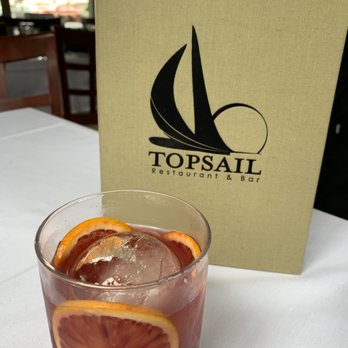 Topsail Restaurant - Blood orange old fashioned was delicious! - Seafood Near Me - Mount Pleasant, South Carolina Topsail Restaurant - Blood orange old fashioned was delicious! - Seafood Near Me - Mount Pleasant, South Carolina