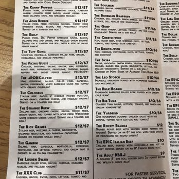Epic Deli - lots of reading but worth it. - Delis Near Me - Mchenry, Illinois