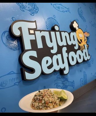 Frying Seafood by null