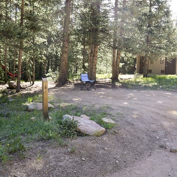 The Crags Campground - Vault toilets near parking for camp site 6 & 7 - Campgrounds Near Me - Divide, Colorado The Crags Campground - Vault toilets near parking for camp site 6 & 7 - Campgrounds Near Me - Divide, Colorado