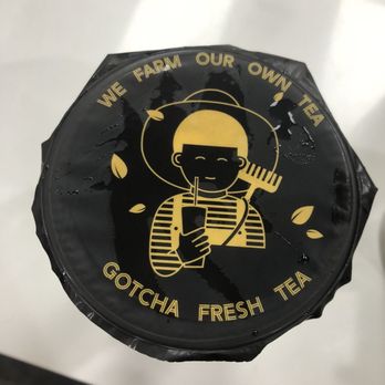 Gotcha Tea - Top of cup - Coffee & Tea Near Me - Costa Mesa, California
