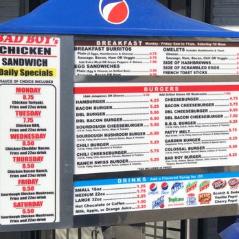 Bad Boy Burgers - Menu 2 - Burgers Near Me - Boise, Idaho