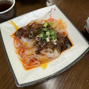 DH Noodles & Grill - Mung Bean Noodles W/House Special Sichuan Sauce(Spicy) - Noodles Near Me - Milpitas, California DH Noodles & Grill - Mung Bean Noodles W/House Special Sichuan Sauce(Spicy) - Noodles Near Me - Milpitas, California