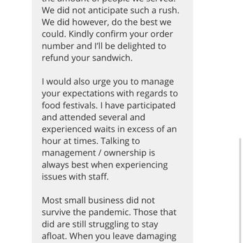 Voodoo Vegan - Owner reply in private message (3/3) - Vegan Near Me - Los Angeles, California