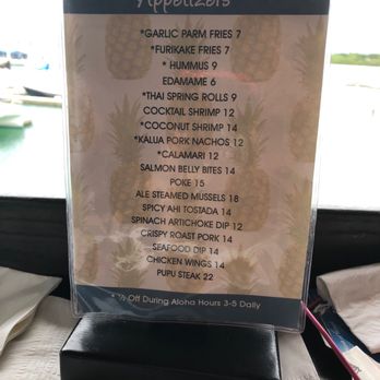 Restaurant 604 - Pupu menu! - Breakfast & Brunch Near Me - Honolulu, Hawaii