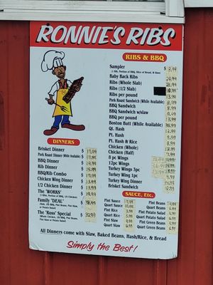 Menu photo 3 Ronnies Ribs Elgin, SC Menu photo 3 Ronnies Ribs Elgin, SC
