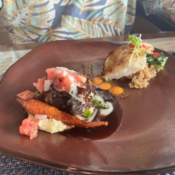 RumFire Poipu Beach - Butterfish and short rib duo - Seafood Near Me - Koloa, Hawaii RumFire Poipu Beach - Butterfish and short rib duo - Seafood Near Me - Koloa, Hawaii