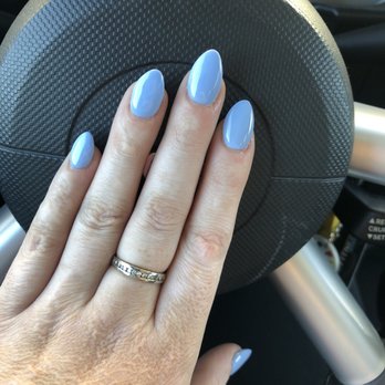 Nail Star Spa - Sky blue almond shaped full set of acrylic nails - Nail Salons Near Me - Henderson, Nevada Nail Star Spa - Sky blue almond shaped full set of acrylic nails - Nail Salons Near Me - Henderson, Nevada