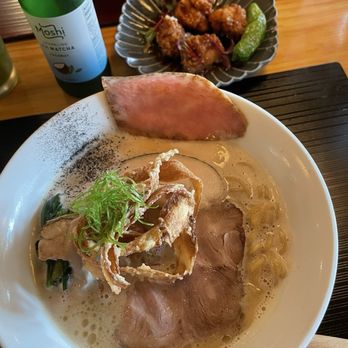 Mensho - Original ramen bowl with the chicken appetizer. - Noodles Near Me - Houston, Texas Mensho - Original ramen bowl with the chicken appetizer. - Noodles Near Me - Houston, Texas