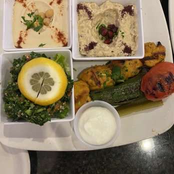 Zeta's Grill - Hummus,tabouleh,Baba Ghanouj (Grilled Eggplant)chicken kebab - Mediterranean Near Me - Avondale, Arizona