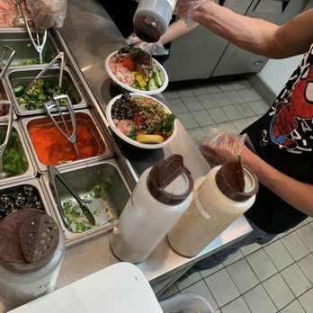 Fishology Poke Bar - several sauce choices - Poke Near Me - Folsom, California Fishology Poke Bar - several sauce choices - Poke Near Me - Folsom, California